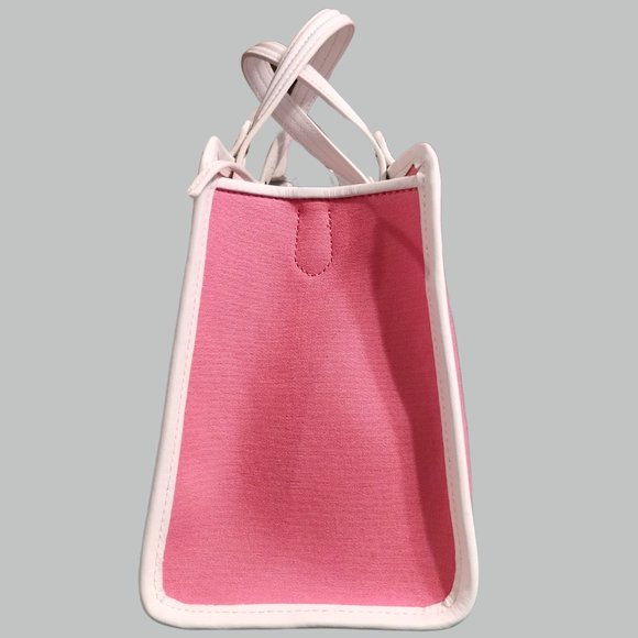 KATE SPADE HIBISCUS TEA SAM CANVAS PLUNGE MEDIUM SATCHEL - USED - Picture 6 of 7